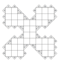 Kakuro 8 x 8. Puzzle 6