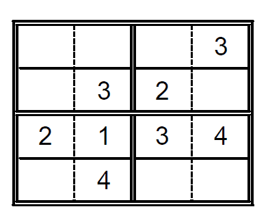 Sudoku para niños. Puzzle 11