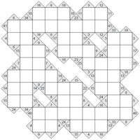 Kakuro 10 x 10. Puzzle 1
