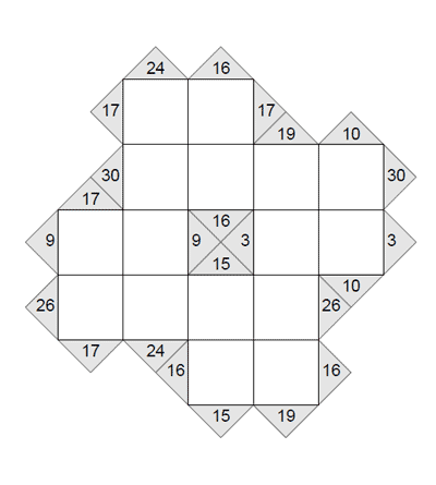 Kakuro 5 x 5. Puzzle 2