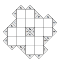 Kakuro 5 x 5. Puzzle 3