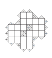 Kakuro 6 x 6. Puzzle 1
