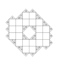 Kakuro 6 x 6. Puzzle 6