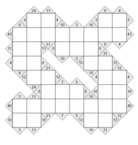 Kakuro 8 x 8. Puzzle 3