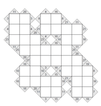 Kakuro 8 x 8. Puzzle 5