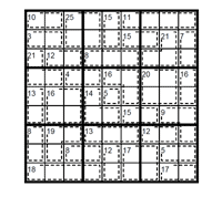 Killer Sudoku experto. Puzzle 2