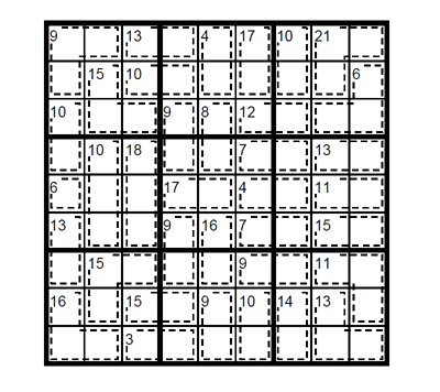 Killer Sudoku Fácil. Puzzle 2