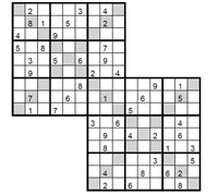 Sudoku Doble X dificil. Puzzle 2