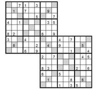 Sudoku Doble X dificil. Puzzle 3