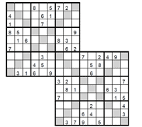 Sudoku Doble X fácil. Puzzle 3