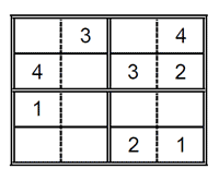 Sudoku para niños. Puzzle 1