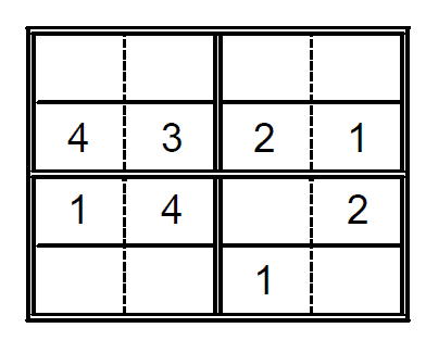 Sudoku para niños. Puzzle 10