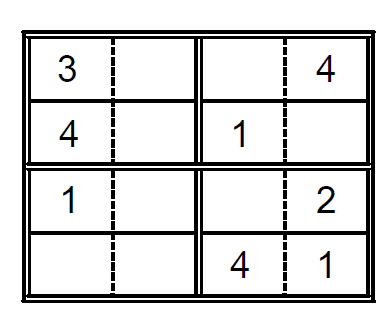 Sudoku para niños. Puzzle 12