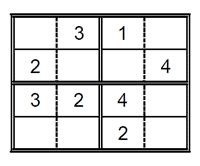 Sudoku para niños. Puzzle 3