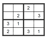 Sudoku para niños. Puzzle 4