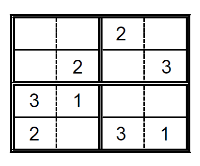 Sudoku para niños. Puzzle 4