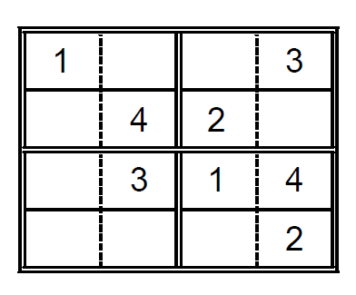 Sudoku para niños. Puzzle 5