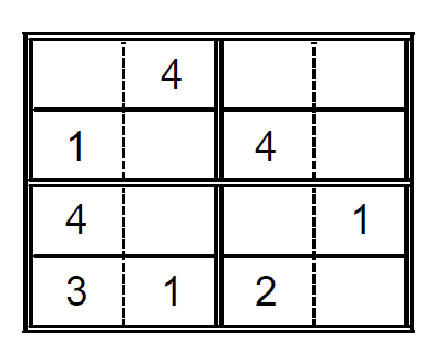 Sudoku para niños. Puzzle 6