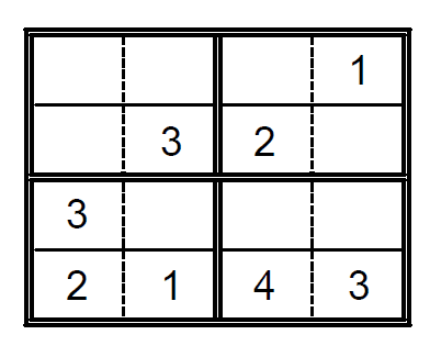 Sudoku para niños. Puzzle 7