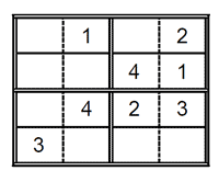 Sudoku para niños. Puzzle 9