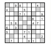 Sudoku X dificil Puzzle 1