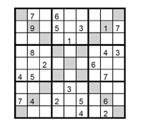 Sudoku X dificil Puzzle 3
