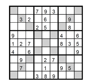 Sudoku X Fácil. Puzzle 1
