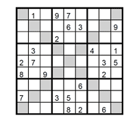 Sudoku X Fácil. Puzzle 3
