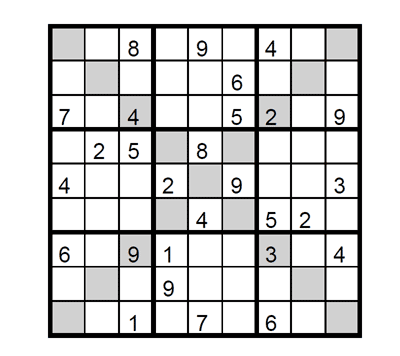 Sudoku X medio Puzzle 2