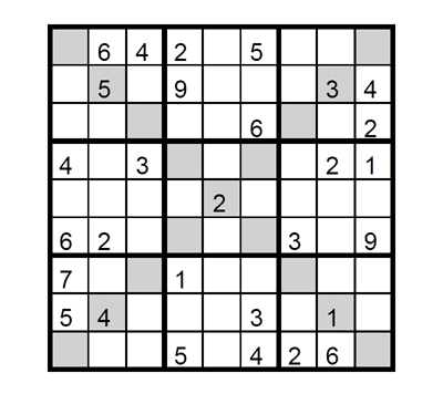 Sudoku X medio Puzzle 4